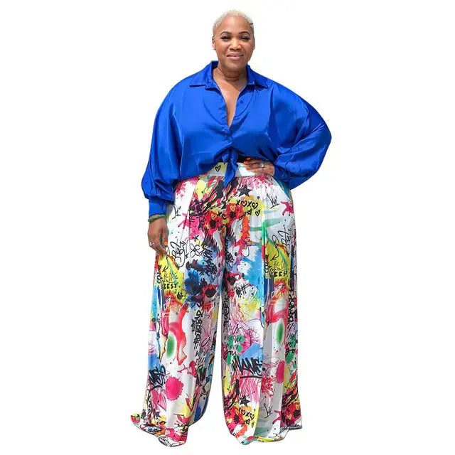 Plus Size L-4XL Women's Fashion Two Piece Outfit JTLFABFASHION
