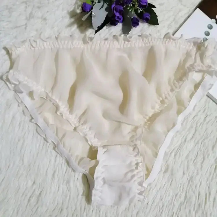 Translucent Silk Triangle Panties for Women JTLFABFASHION