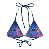 All-Over Print Recycled Padded String Bikini Top JTLFABFASHION