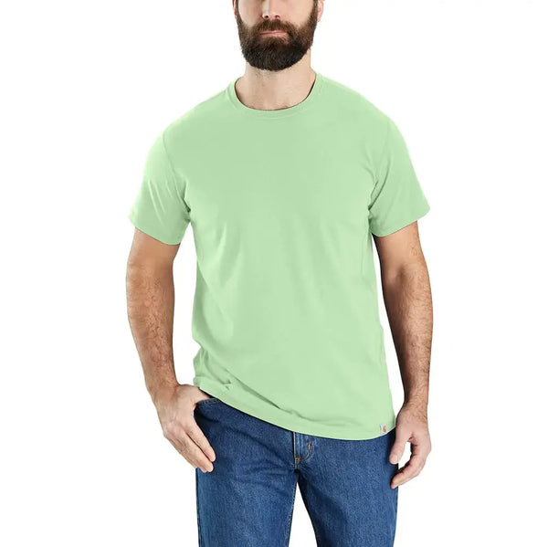 Carhartt Mens Big & Tall Force Relaxed Fit Midweight Short-Sleeve T-Shirt Aventurine JTLFABFASHION