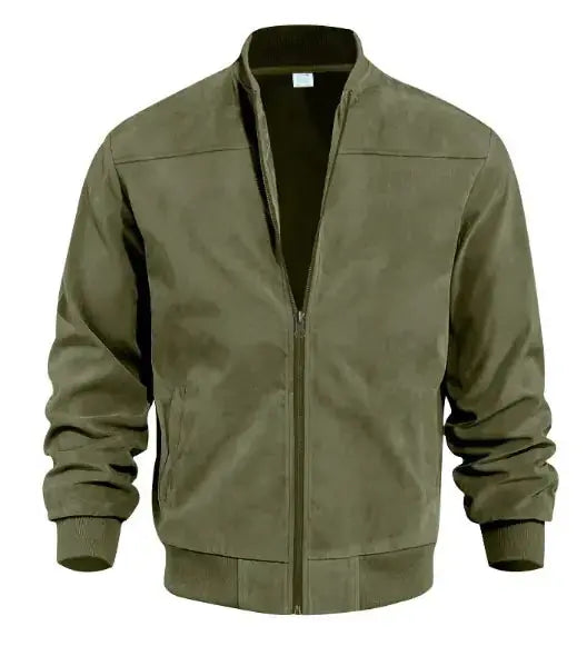 Men's Suede Leather Jacket JTLFABFASHION