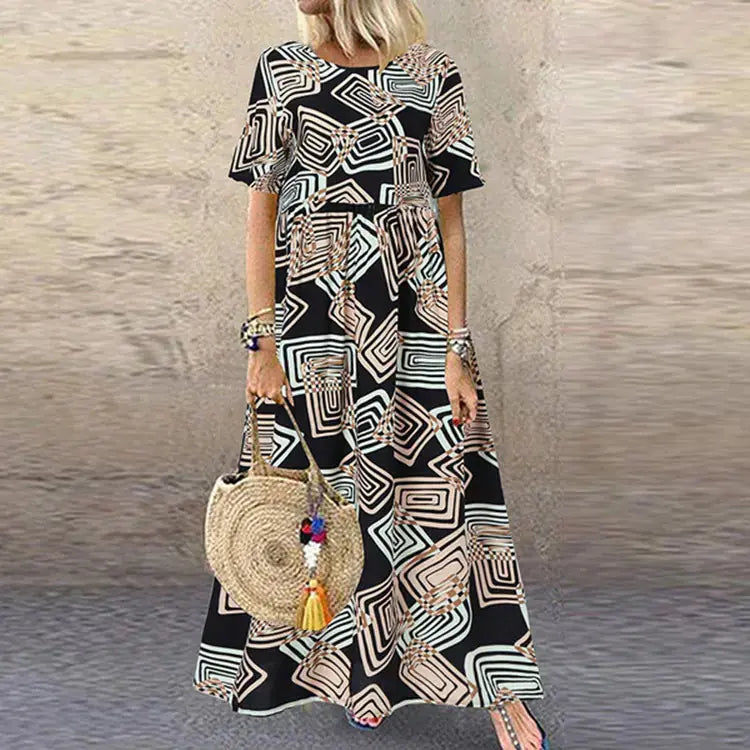 Plus Size Summer Holiday Dress for Women JTLFABFASHION