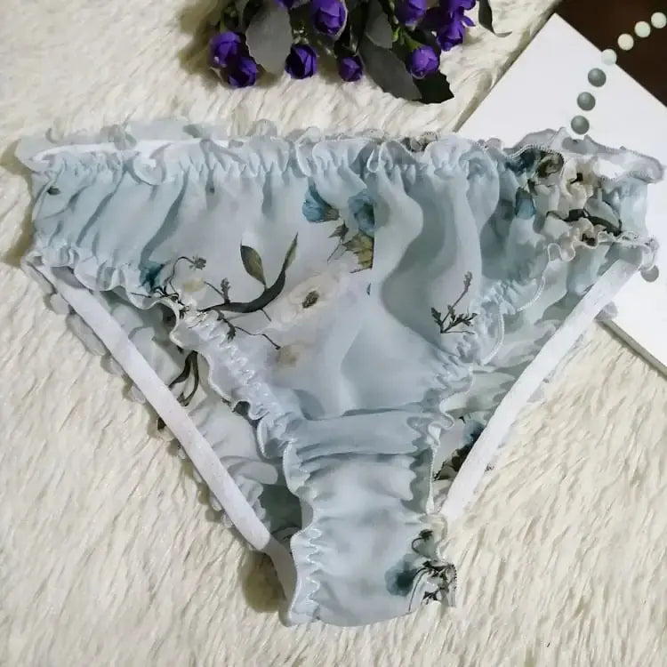 Translucent Silk Triangle Panties for Women JTLFABFASHION
