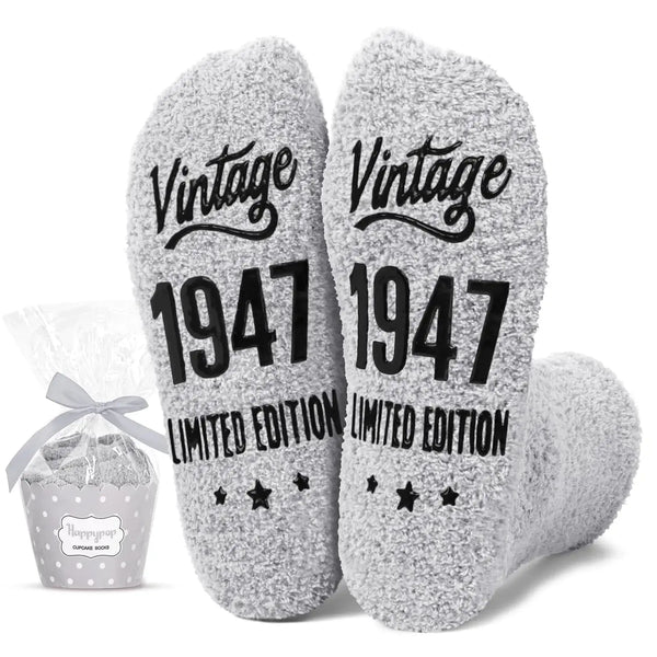 HAPPYPOP 77th Birthday Socks – Novelty Gift for 77 Year Old Man
