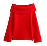 Women's Solid Color Pullover Sweater JTLFABFASHION