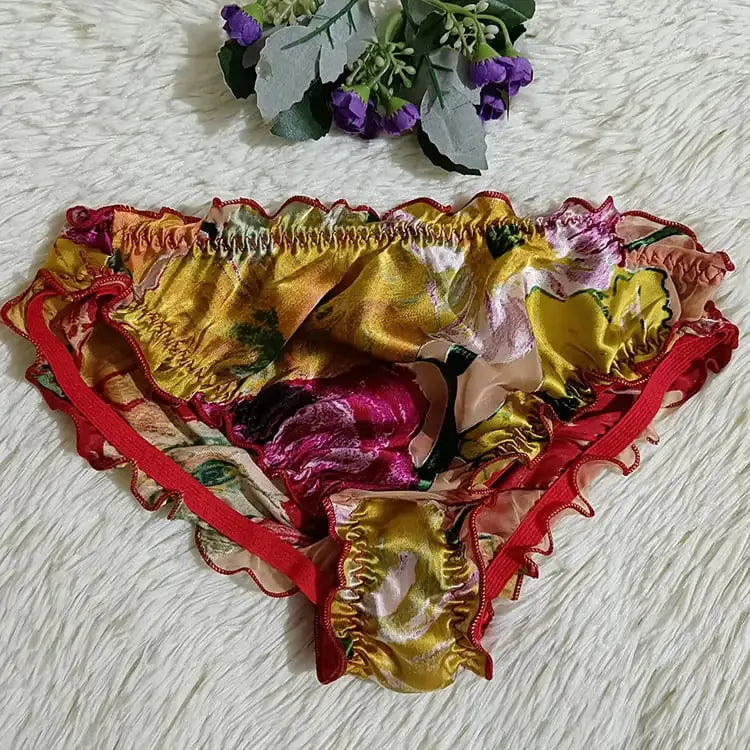 Translucent Silk Triangle Panties for Women JTLFABFASHION