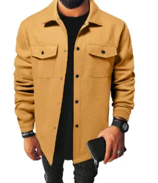 Casual Men's Jacket - New European Style Shirt (Single) JTLFABFASHION