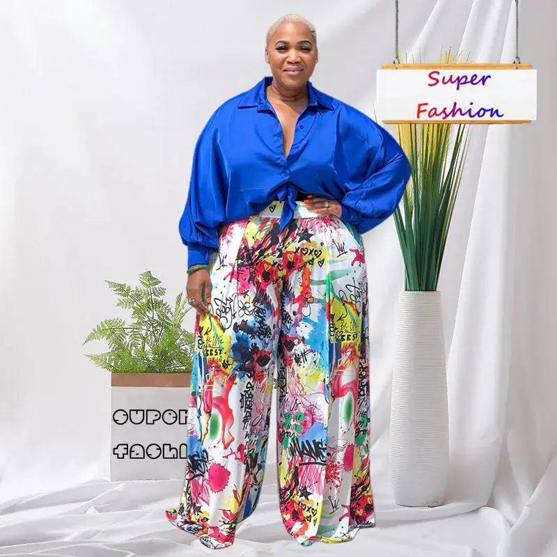 Plus Size L-4XL Women's Fashion Two Piece Outfit JTLFABFASHION