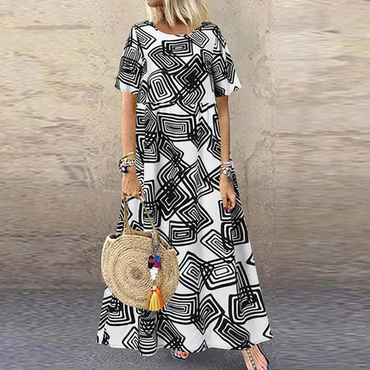 Plus Size Summer Holiday Dress for Women JTLFABFASHION