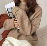 Women's Retro Loose Knit Sweater JTLFABFASHION