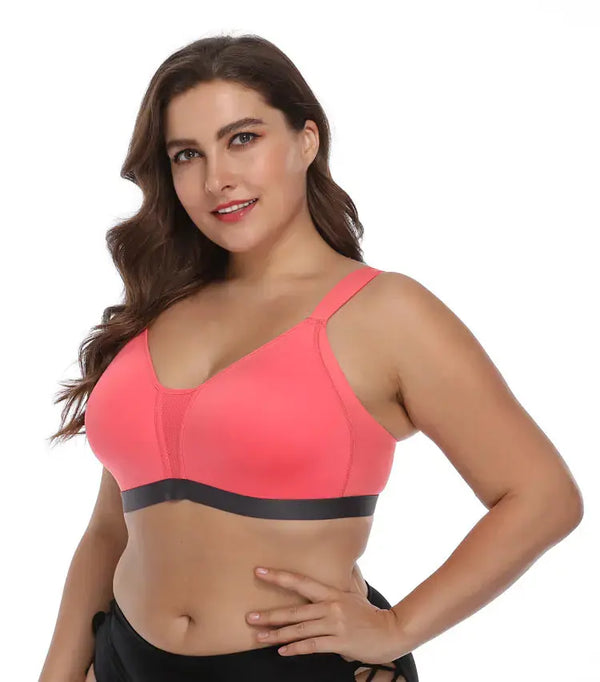 Seamless Plus Size Sports Bra without Underwire – Wirefree Comfort
