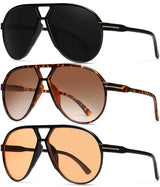 GFUIARA Oversized Aviator Sunglasses for Women Men Retro 70s Shield Sun Glasses UV400 Protection JTLFABFASHION