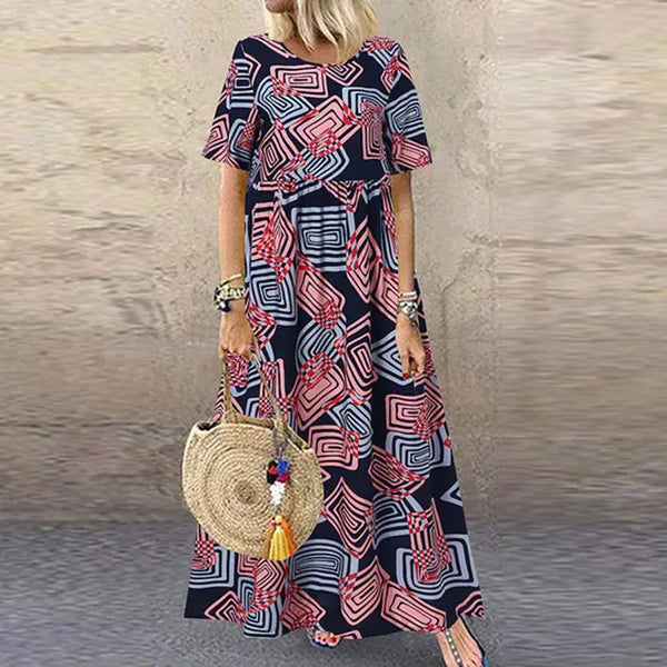 Plus Size Summer Holiday Dress for Women JTLFABFASHION