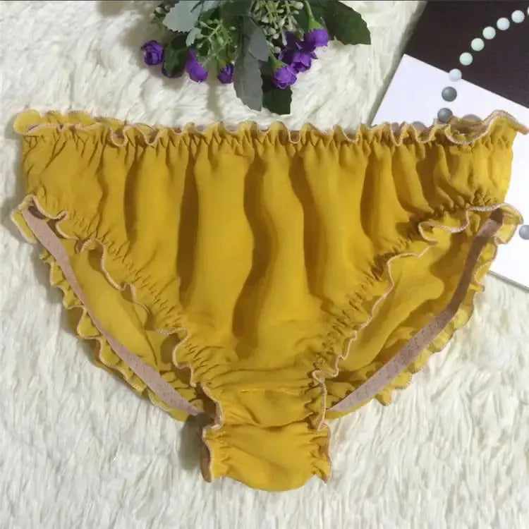 Translucent Silk Triangle Panties for Women JTLFABFASHION