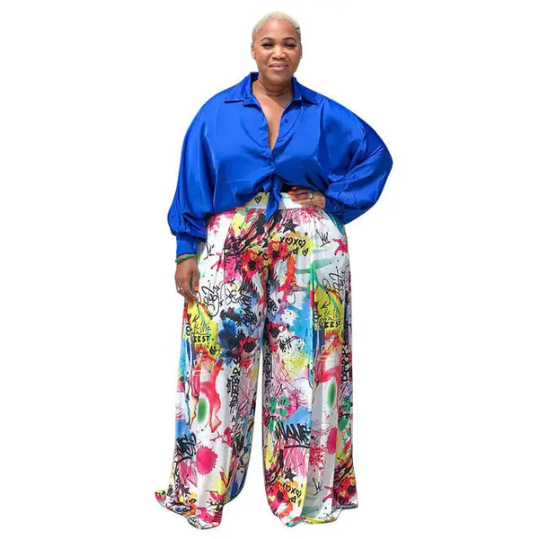 Plus Size L-4XL Women's Fashion Two Piece Outfit JTLFABFASHION