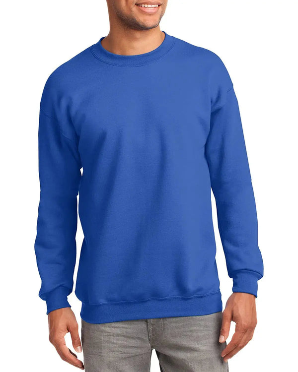 JustBlanks Fleece Sweatshirt for Men Tall Men’s Sweatshirt Crewneck Sweatshirt Relaxed-Fit Pullover Sweatshirt - Royal - XLT JTLFABFASHION