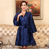 Plus Size Silk Robe for Women - Summer Loungewear JTLFABFASHION
