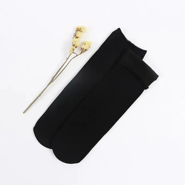 Autumn & Winter Thick Velvet Snow Socks – Warm Tube Socks for Men & Women
