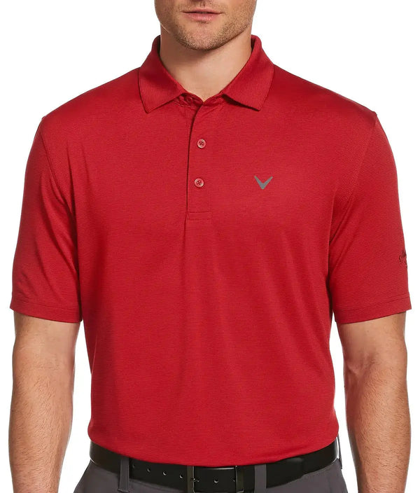 Callaway Mens Pro Spin Fine Line Short Sleeve Golf Shirt (Size X-Small-4X Tango Red XX-Large Big Tall JTLFABFASHION