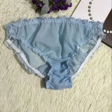 Translucent Silk Triangle Panties for Women JTLFABFASHION