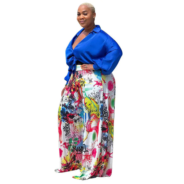 Plus Size L-4XL Women's Fashion Two Piece Outfit JTLFABFASHION