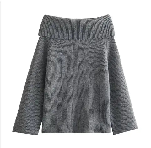 Women's Solid Color Pullover Sweater JTLFABFASHION
